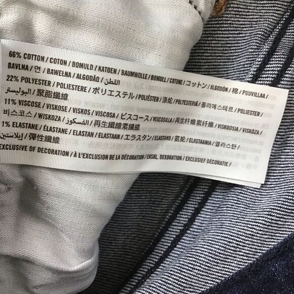 Abercrombie &Fitch distressed jeans shorts Simone high rise 24 high waist waiste - Picture 4 of 9